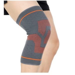 Genouillere À Compression Contenant Du Silicone - Orange-