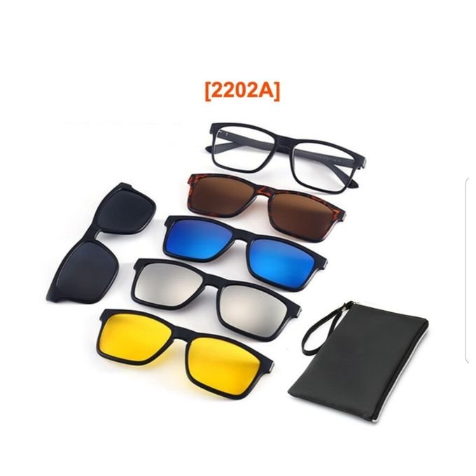 PACK - Lunette 6 en 1 - 2202A - Optique / Soleil / Nuit – Image 4