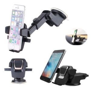 Support Téléphone Pour Voiture - Easy One Touch - Ventouse - Noir