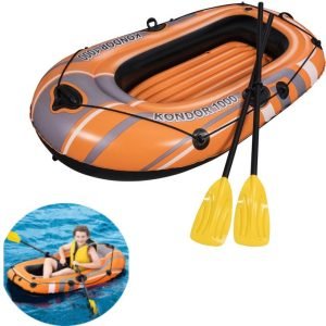 Barque Bestway Gonflable Avec 2 Rames - Hydroforce - 1.55Cm X 97Cm