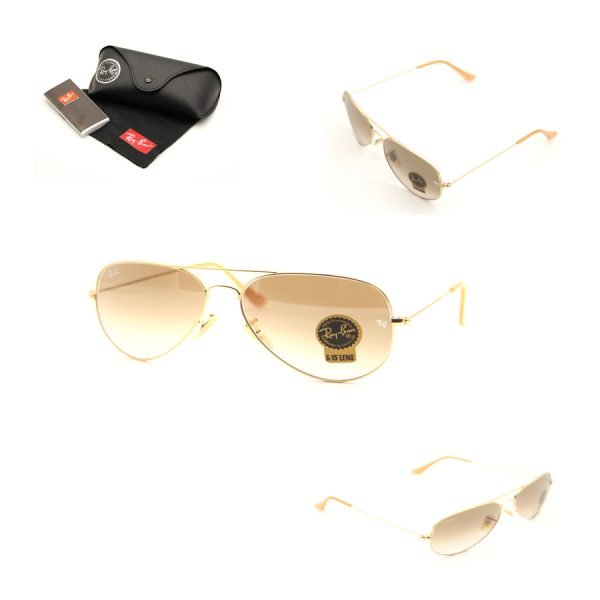 Lunette De Soleil - Ray Ban - Aviator RB 3025 - Marron Dégradé
