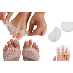 Coussinets D'Avant- Pied -Gel Silicone -Pour Soulagement De La Douleur - Blanc