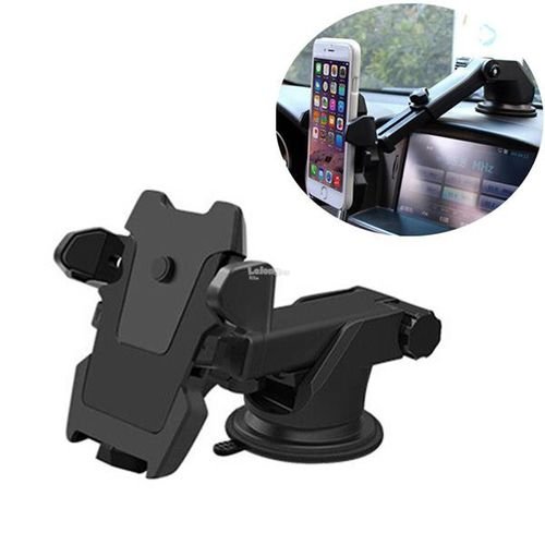 Support Téléphone Pour Voiture -  One Touch Car Mount - Ventouse - Noir – Image 2