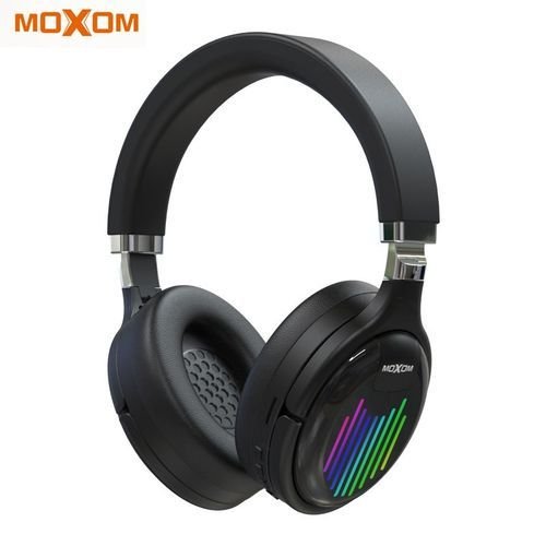 Casque Sans Fil 5.0 - Micro Sd - Fm - Aux - Moxom - Wl 14 - Noir