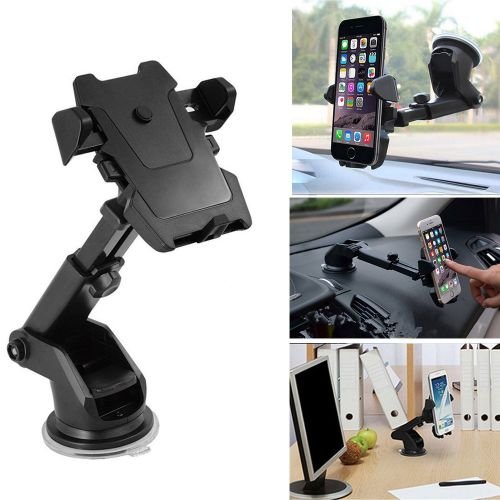 Support Téléphone Pour Voiture -  One Touch Car Mount - Ventouse - Noir