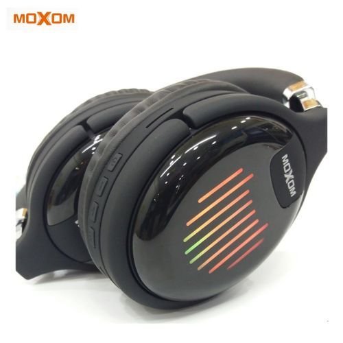 Casque Sans Fil 5.0 - Micro Sd - Fm - Aux - Moxom - Wl 14 - Noir – Image 2