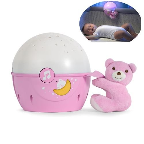 Veilleuse  De Lit 2EN1 - Chicco -Projecteur - Next 2 Stars - Rose – Image 2