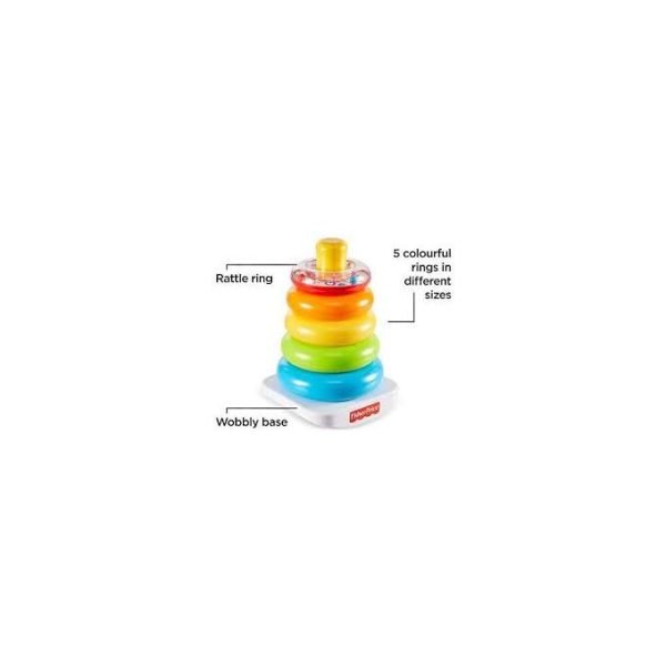 Fisher Price Jouets - Éducatifs - Empileur - Arc En Ciel - Multicouleurs. – Image 3
