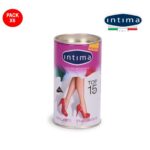 Pack 6 Collant Brillant Transparent - Haut Renforcé - Intima italian style
