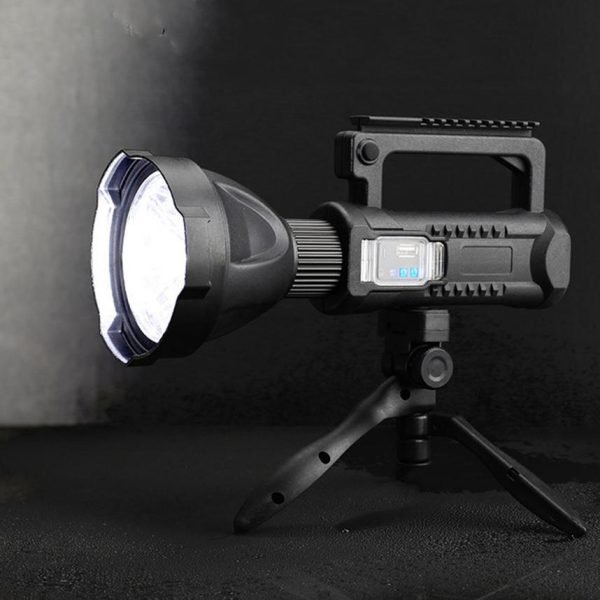 Lampe Torche Led - Powerbank - 10W  - 4Modes De Lumiers - Noir – Image 2