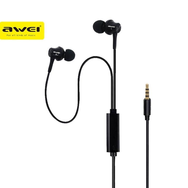 Awei Écouteur Filaire - Intra-Auriculaire - Pc-1 - Noir