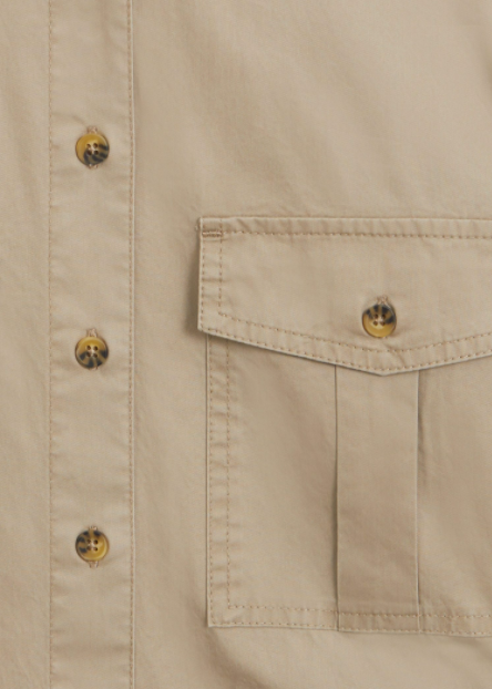 Robe Chemisier Mango Avec Ceinture - 17696 - Beige – Image 4