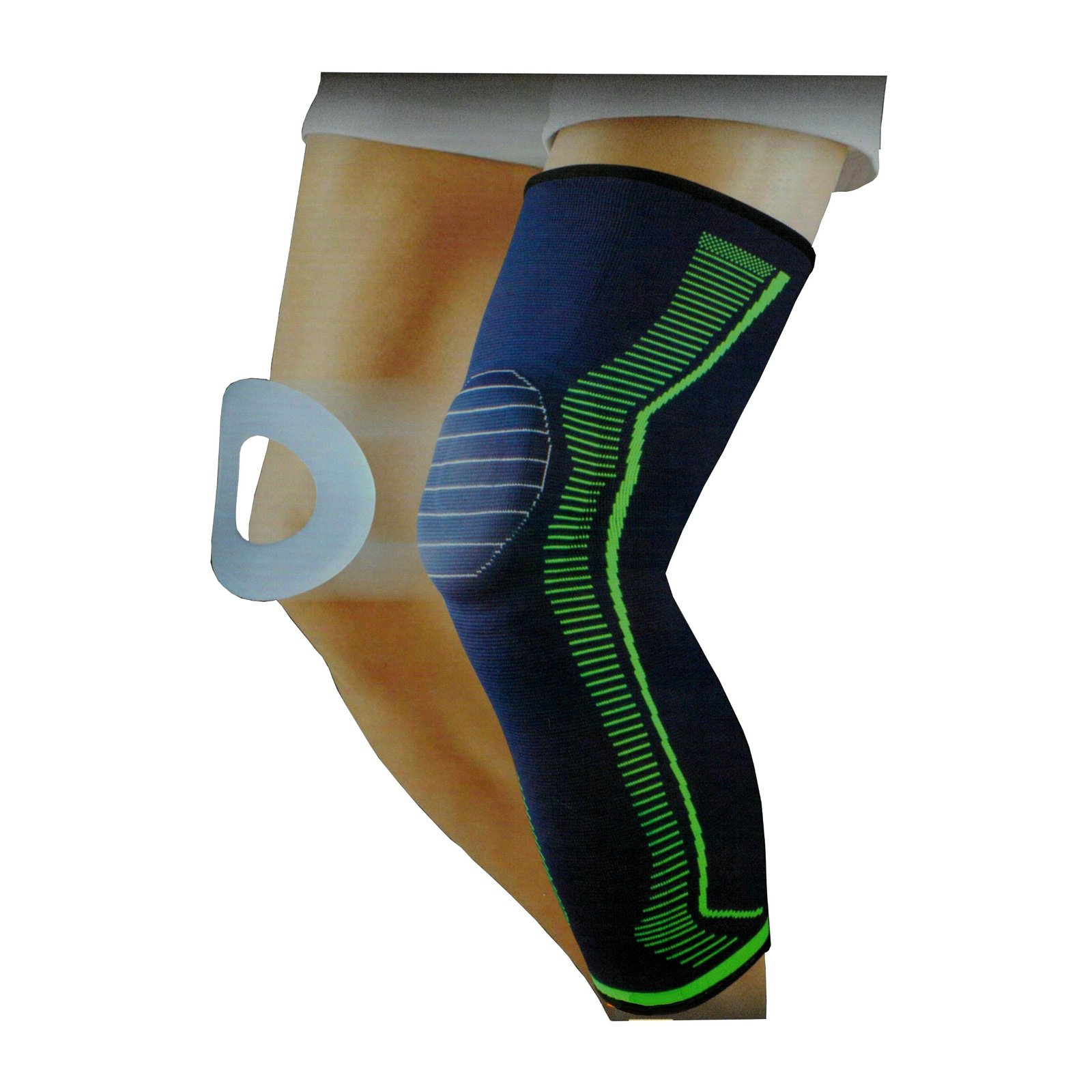 High Quality Genouillere De Maintien Proprioceptive - 8611 - Bleu/Vert