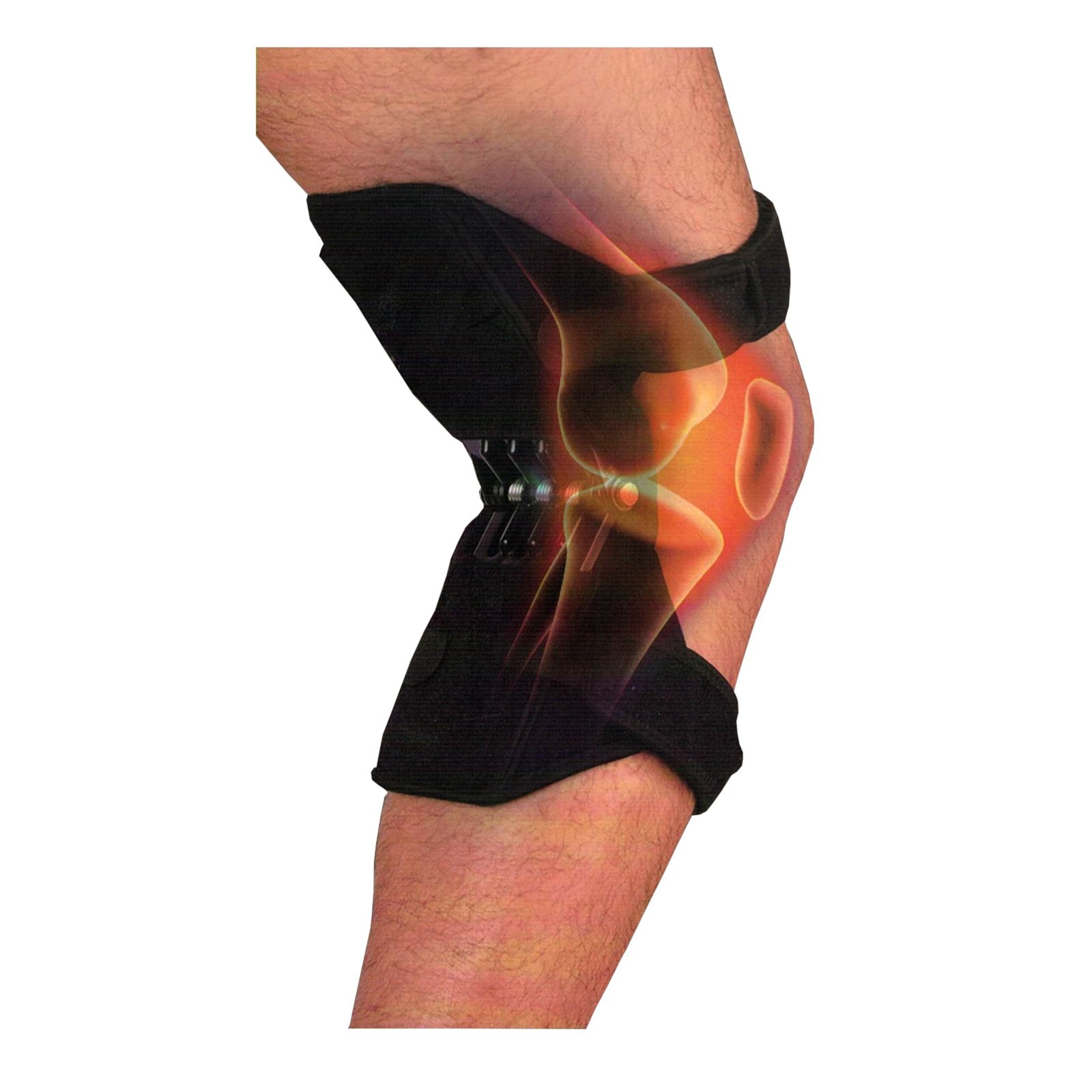 Yoz Support Genou Protection Booster Power - Support Genoux - 8370 - Noir