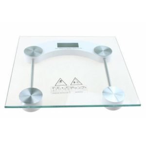 Balance Pèse Personne 180 Kg - Digitale Lcd - Verre Trempé - Carré