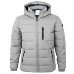 Veste BROKEN STANDARD - Matrix Hooded Puffer Jacket Ice Grey