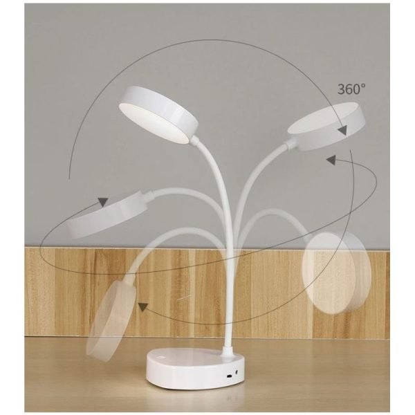 Lampe de bureau pliable à Led - Blanche – Image 3
