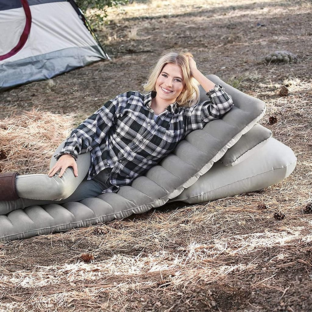 Matelas D'Extérieur Gonflable - Coussins - Pavillo 67617 - 191*70*10,5 - Gris – Image 7