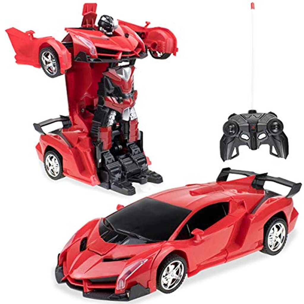 Voiture - Télécommandée - Deformation Robot - Rouge - Spiringo