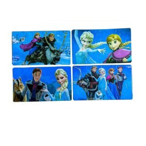 Pack 2 Puzzle - 8 Dessins - 8 x 12 Pièces - En Bois - 1005060 - Elsa