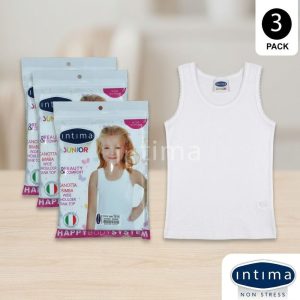 Pack 3 Débardeurs Fille Intima - 100 % Coton