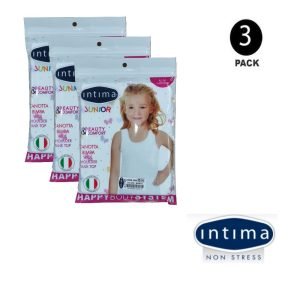 Pack 3 Tricot De Peau Filles - Débardeur Intima - 100 % Coton