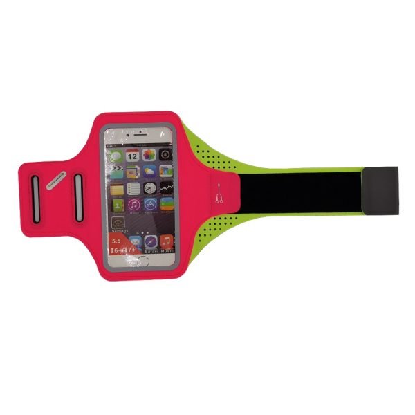 Brassard De Sport - Support Pour Telephone - Noir / Rose / vert – Image 6