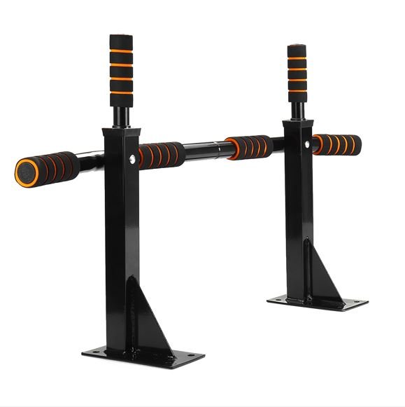 Barre Fixe de Traction Murale - The Wall Fitness - Noir/Orange – Image 2
