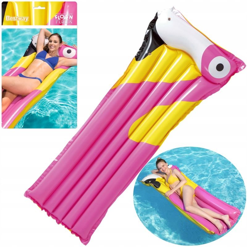 Matelas Gonflable Imprimé Surfeur - Bestway 44021 - Rose