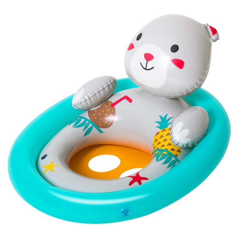 Bestway - Bouée Gonflable - 34058 -  81cm x 56cm Blanc/Vert – Image 2