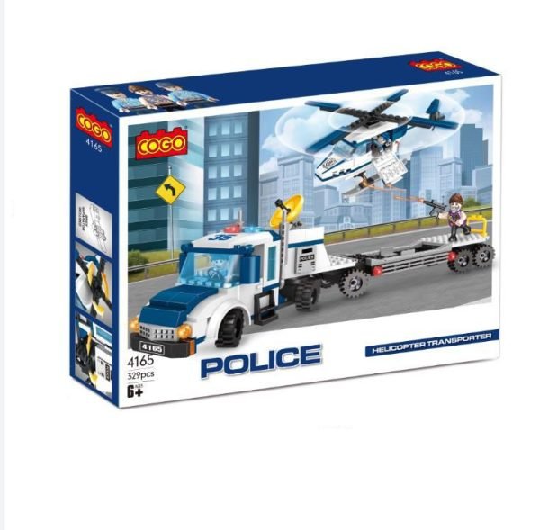 Lego – blocs de construction De Police – 329Pcs - 4165 -  Cogo- +6 Ans – Multicouleurs – Image 5