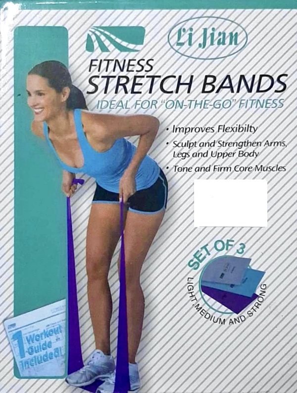 Pack De 3 Bandes De Résistance - Fitness Stretch Bands - Li Jian – Image 3