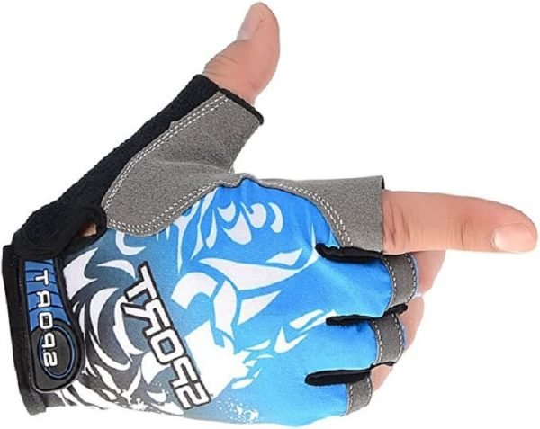 Gants de Fitness antidérapants, antichoc, demi-doigt Sibote _ ST-2636