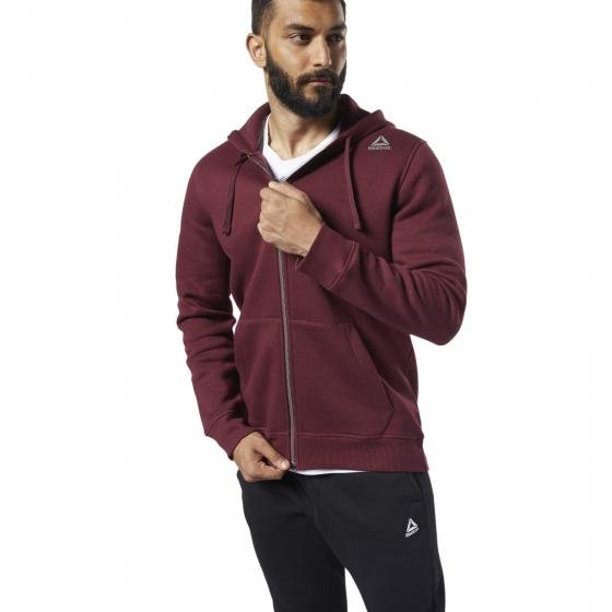 Sweat À Capuche Zippé – Reebok - EI8989 - Bordeaux – Image 5