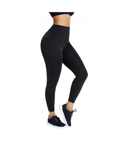 dh Garment Legging Sport Femme Yoga Pantalon Moulant avec Poche TailleHaute  Amincissant Coton - Noir - Taille L…