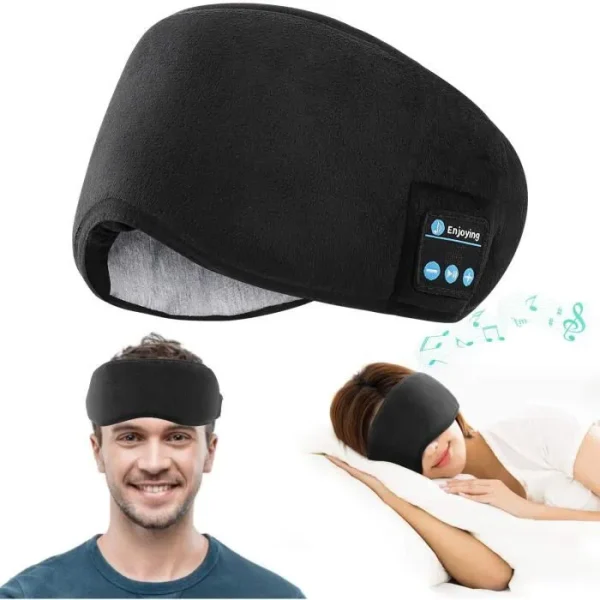 Masque pour dormir à Bluetooth Midy– Noir