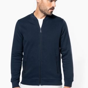 Veste - Sweat - molleton zippée - KARIBAN K4002-Bleu