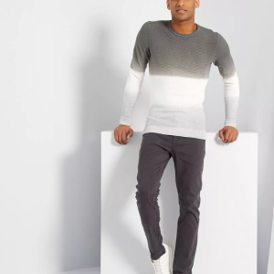 Pantalon Kiabi Pantalon en toile YB031 - Gris Foncé -