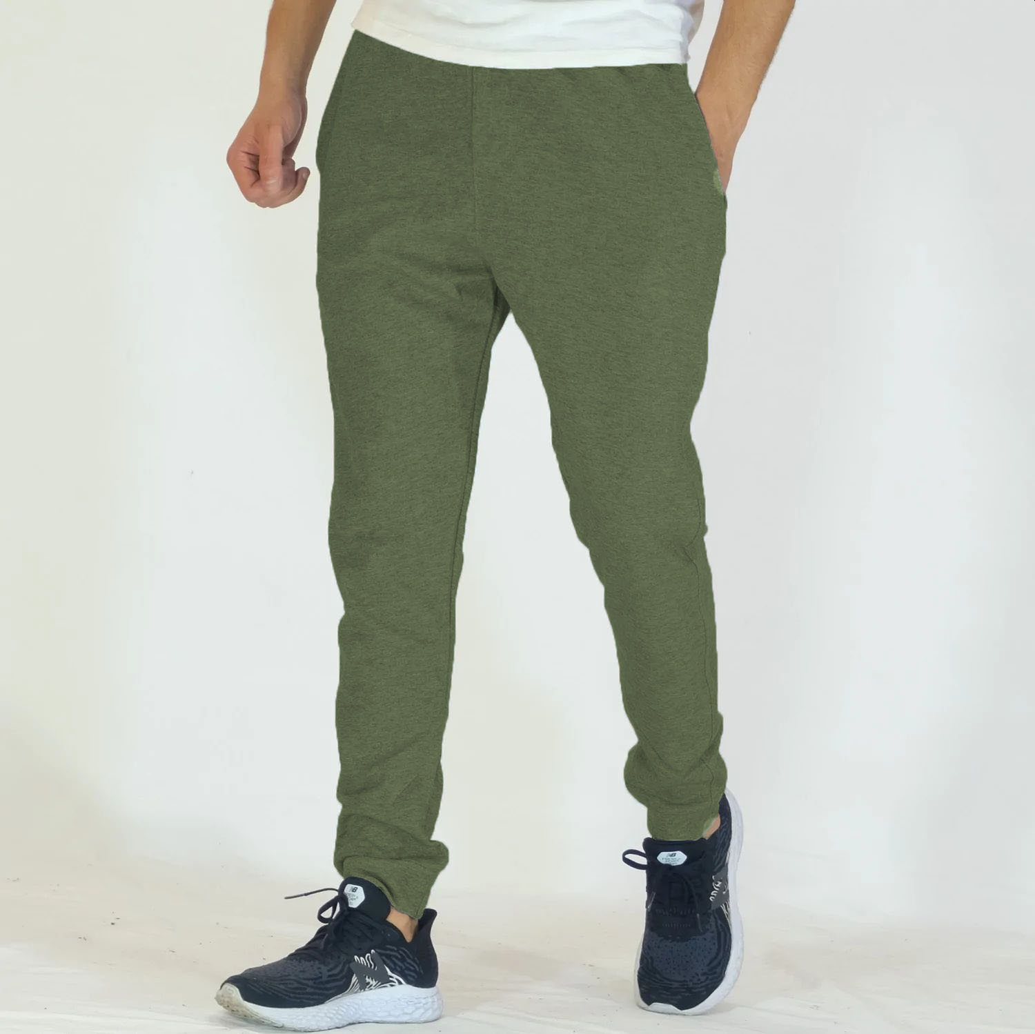 Pantalon Bas De Jogging – Brilliant Basics – Vert - Spiringo