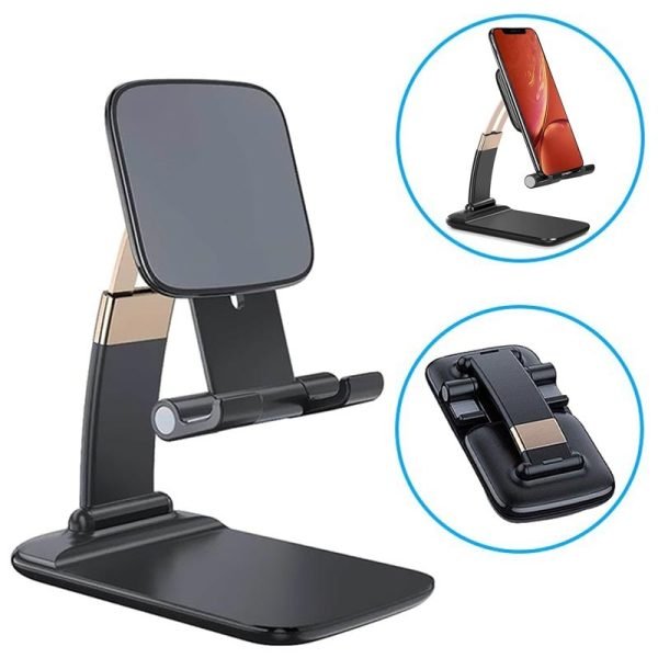 Support Téléphone Pour Bureau - Pliable Et Réglable