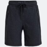 Short Bermuda Coton Poche Zip - Blue Steel - Gris Foncé