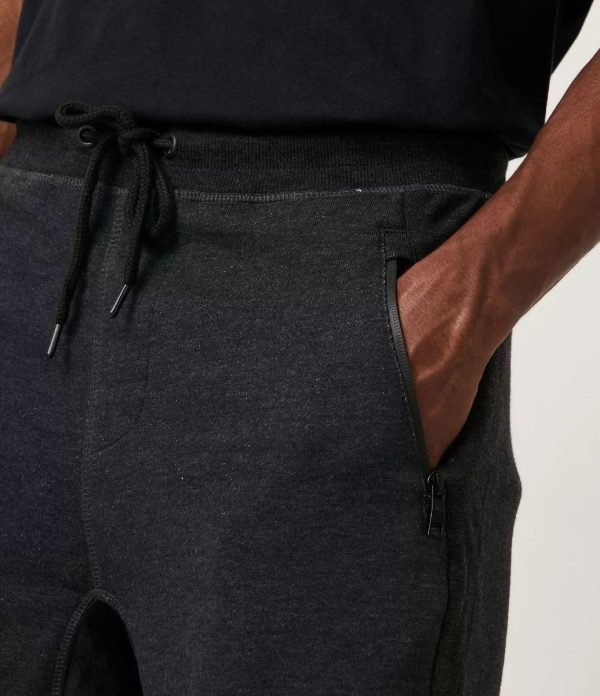 Short Bermuda Coton Poche Zip - Blue Steel - Gris Foncé – Image 4