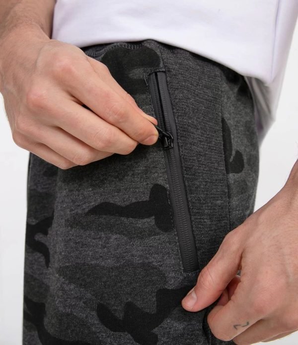 Short Bermuda Coton Poche Zipée - Blue Steel - Camouflage – Image 2