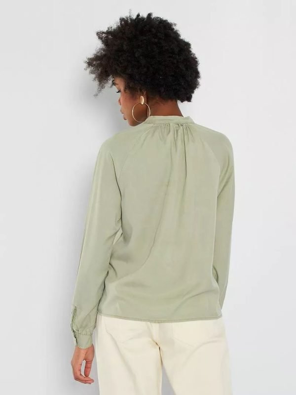 Chemise - Blouse - KIABI - manches longues -xx622 - kaki clair – Image 3