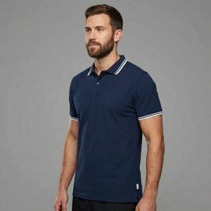 Polo Slazenger Demi Manche Uni - Navy