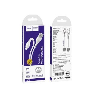 HOCO X37 Cable USB 1M - Micro USB -Blanc