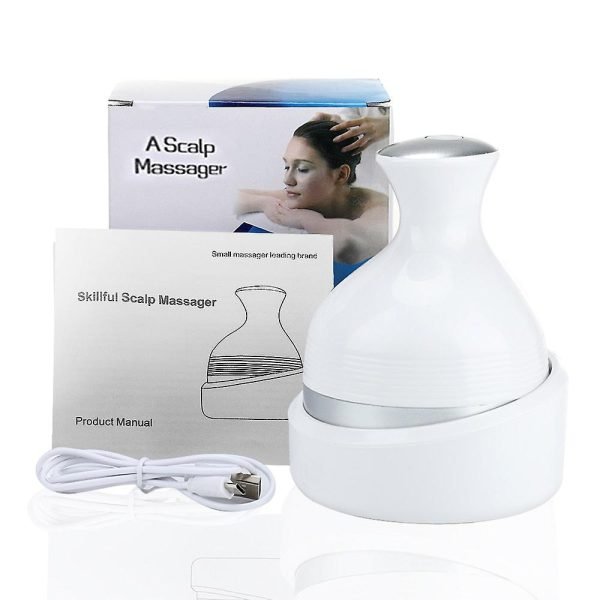Electric Relaxing Scalp Massager Portable - Blanc – Image 2