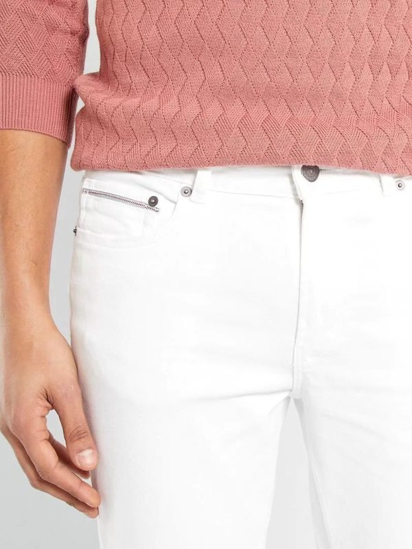 pantalon toile kiabi – Chino -XP836– Blanc – Image 4