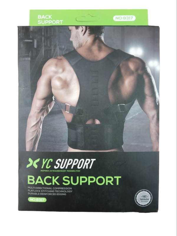 YC Support Ceinture de dos NO-8317 Couleur Noir
