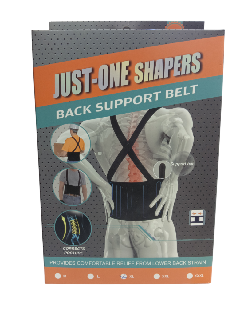 Just-One Shapers Back Support Belt Couleur Noir - Spiringo